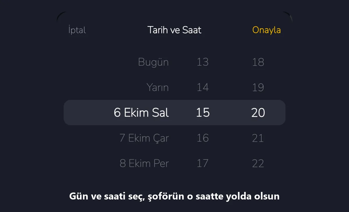 Planlı Yolculuk: Yarın Sabahki Şoförünüzü Bugünden Ayarlayın